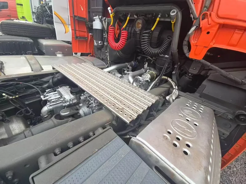 SITRAK tractor truck, rear cab and chassis connections